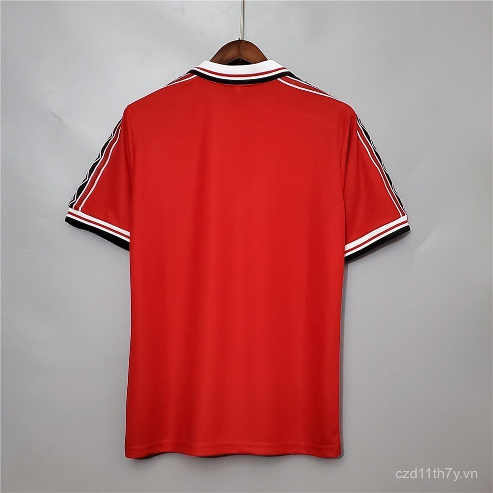 Bóng đá Jersey màu đỏ 98-99 M Home Red Retro