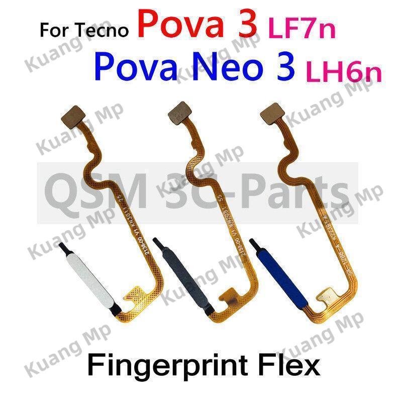 Dành Cho Tecno Pova 3 Pova Neo 3 LF7n LH6n Nút Home Cảm Biến Vân Tay Điện Trở Lại Cáp Mềm