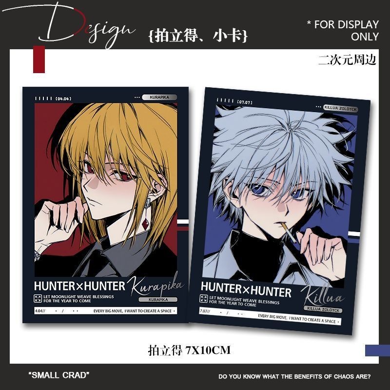 Full-Time Hunter Polaroid Kurapika Qiya Photocard Valley Bộ sưu tập trang trí Quà tặng Anime Fan Hàn