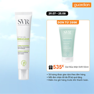 Kem dưỡng giảm mụn, ngừa thâm, kiểm soát dầu SVR Sebiaclear Active Gel 40ml