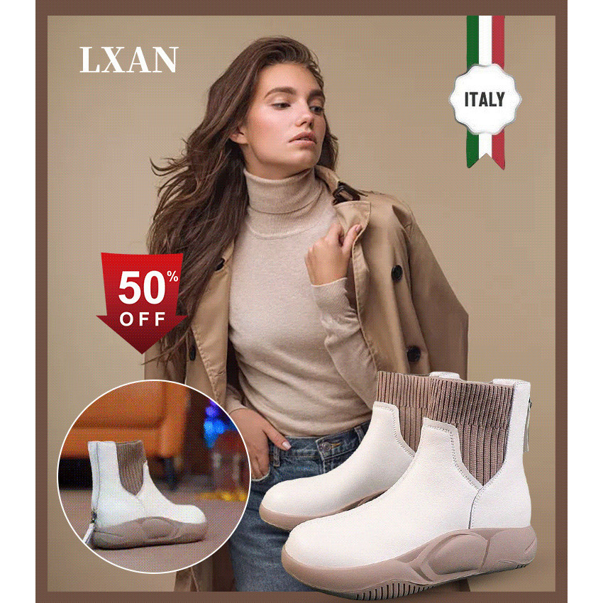 [Stylish & Durable] French Inspired Heightening Ankle Boots Women Fashion - Thick Sole Boots/Platfor