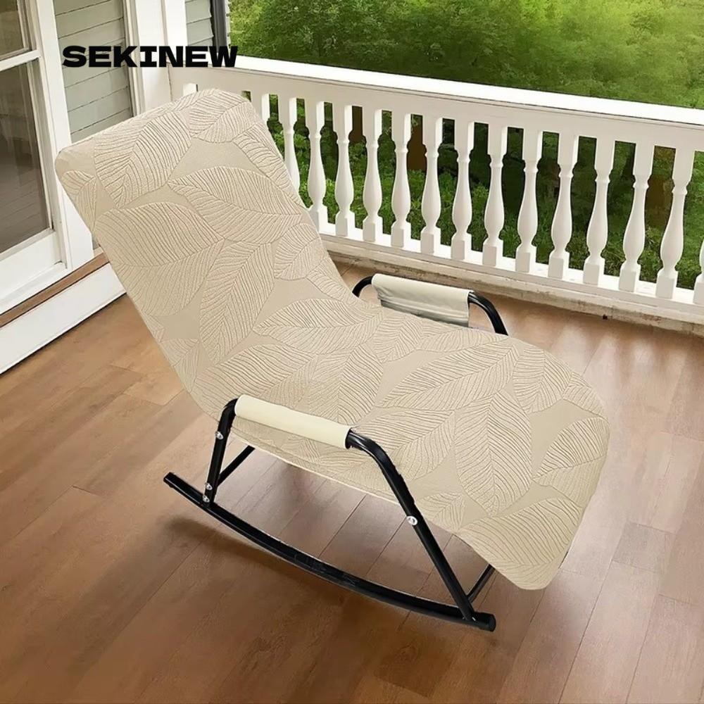 SEKINEW Rocking Chair Covers, Polar Fleece Leaves Jacquard Chair Protector Cover, 2026 Mềm Co Giãn L