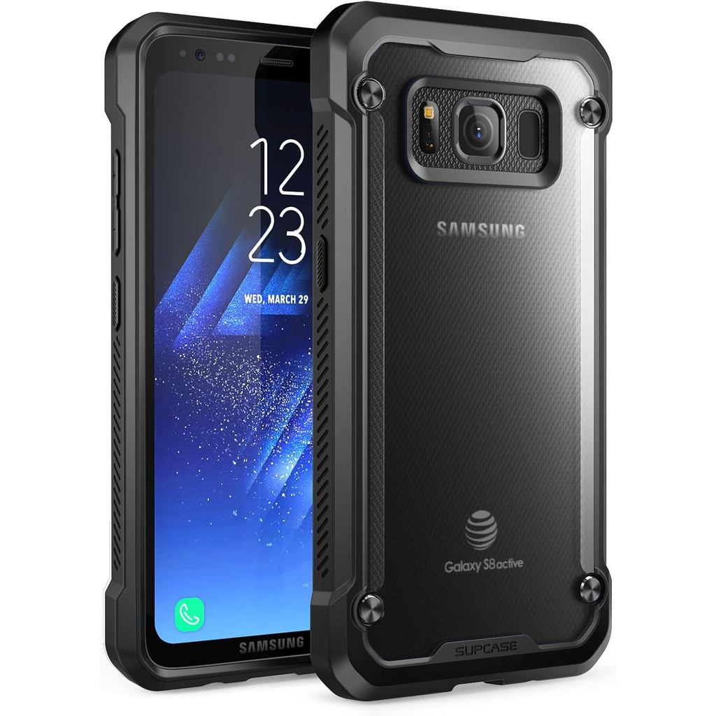 SUPCASE Samsung Galaxy S8 Active Case, Unicorn Beetle Series Premium Hybrid Protection Frost Clear C