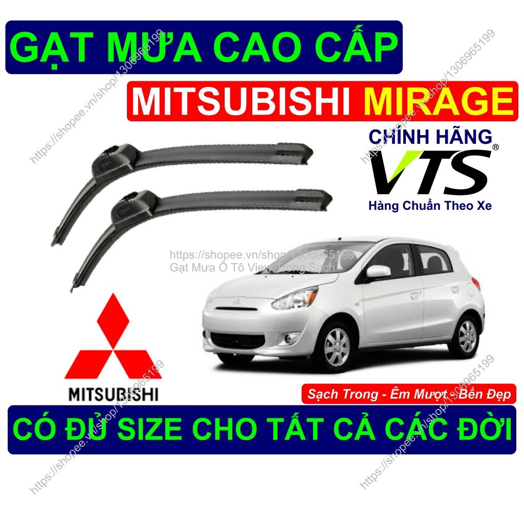 Gạt Mưa Bền Đẹp Kính Lái Mitsubishi Mirage, Cặp Gạt Mưa Kính Lái Mitsubishi Mirage.., Có Đủ Size Cho