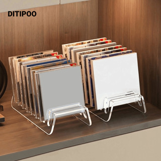 Kệ trưng bày CD DITIPOO, Giá đỡ điện thoại Acrylic trong suốt đa năng, Lưới 6 / 8 cao cấp Thiết kế nhiều khe chắc chắn Giá đỡ điện thoại Ký túc xá