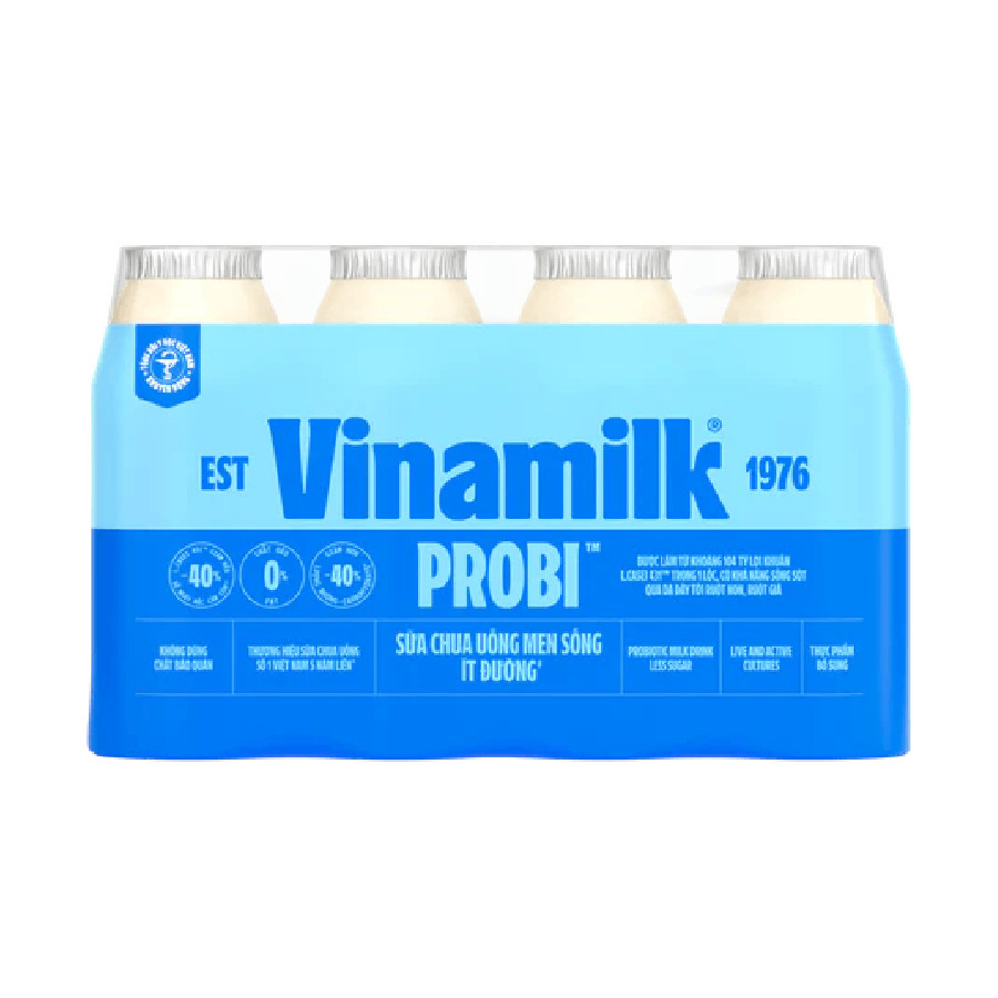 Lốc 4 sữa chua Probi ít đường 130ml - 03521