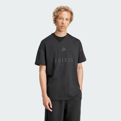 adidas Phong cách sống Áo Thun Graphic ALL SZN Nam Đen JJ3658