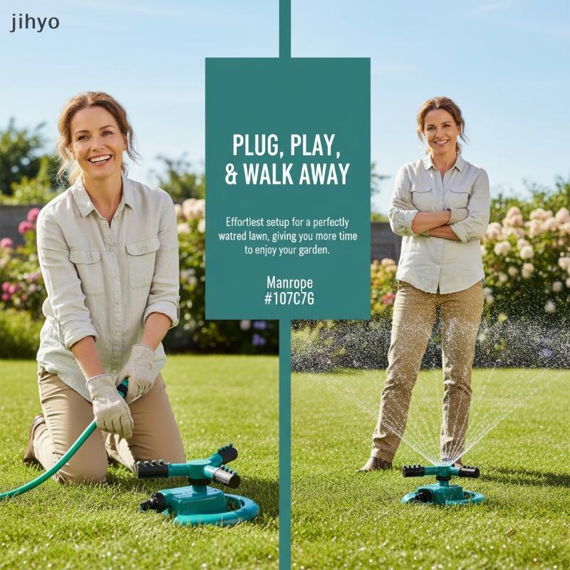 [jihyo] Phụ kiện phun nước tưới vườn xoay 360 độ