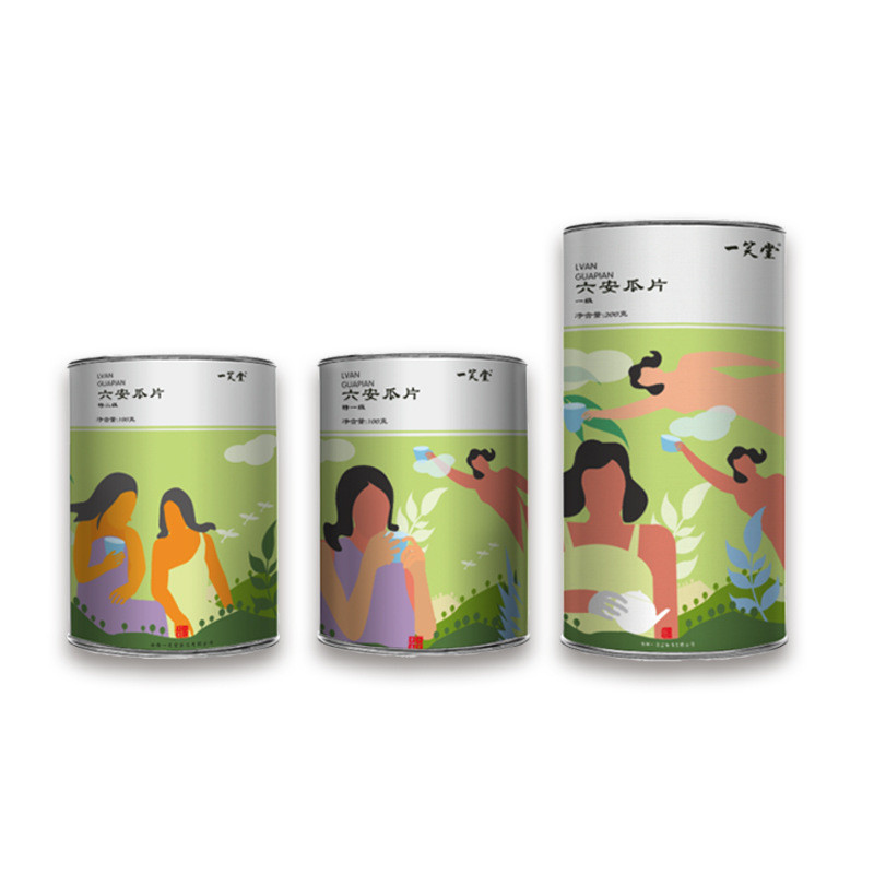 Cung cấp trực tiếp Lon giấy trà Giấy nhôm tròn Quà tặng trà hoa Hộp đóng gói thực phẩm Lon giấy trà 