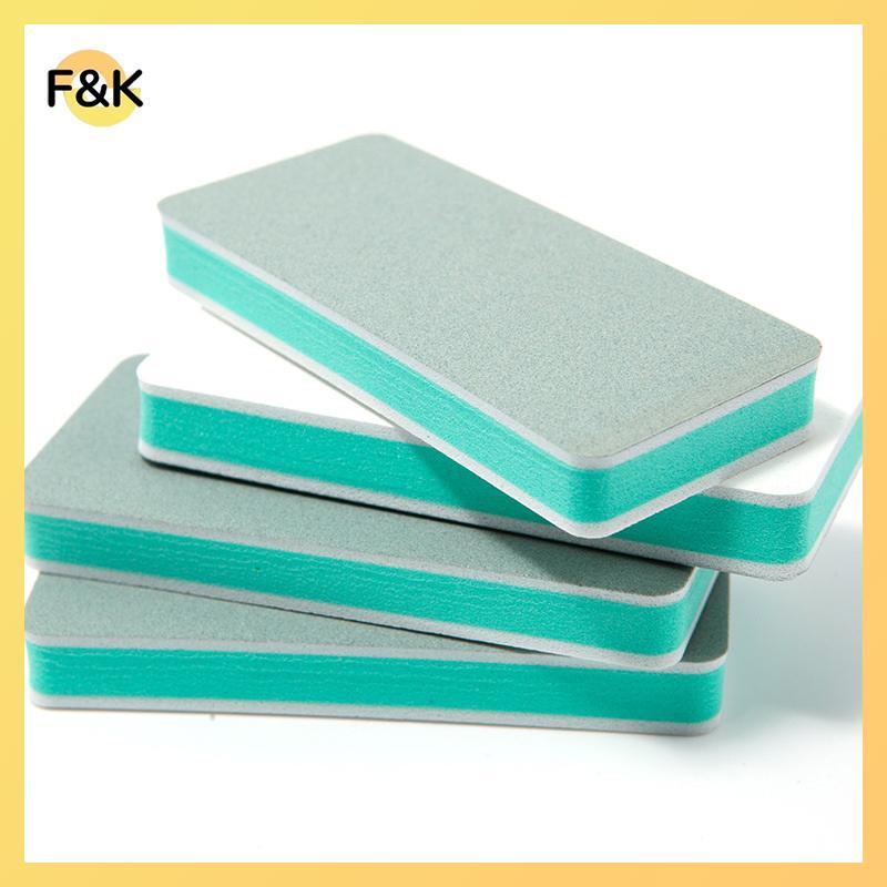 F & K 10 chiếc 600 / 3000 Grit Nail Buffer Blo Polishing UV Gel Nail Polisher Shiner Buffer Files Dụ
