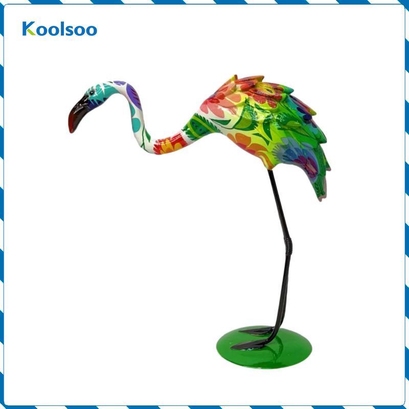 Điêu khắc Flamingo với đế phẳng đứng Flamingo Đỏ