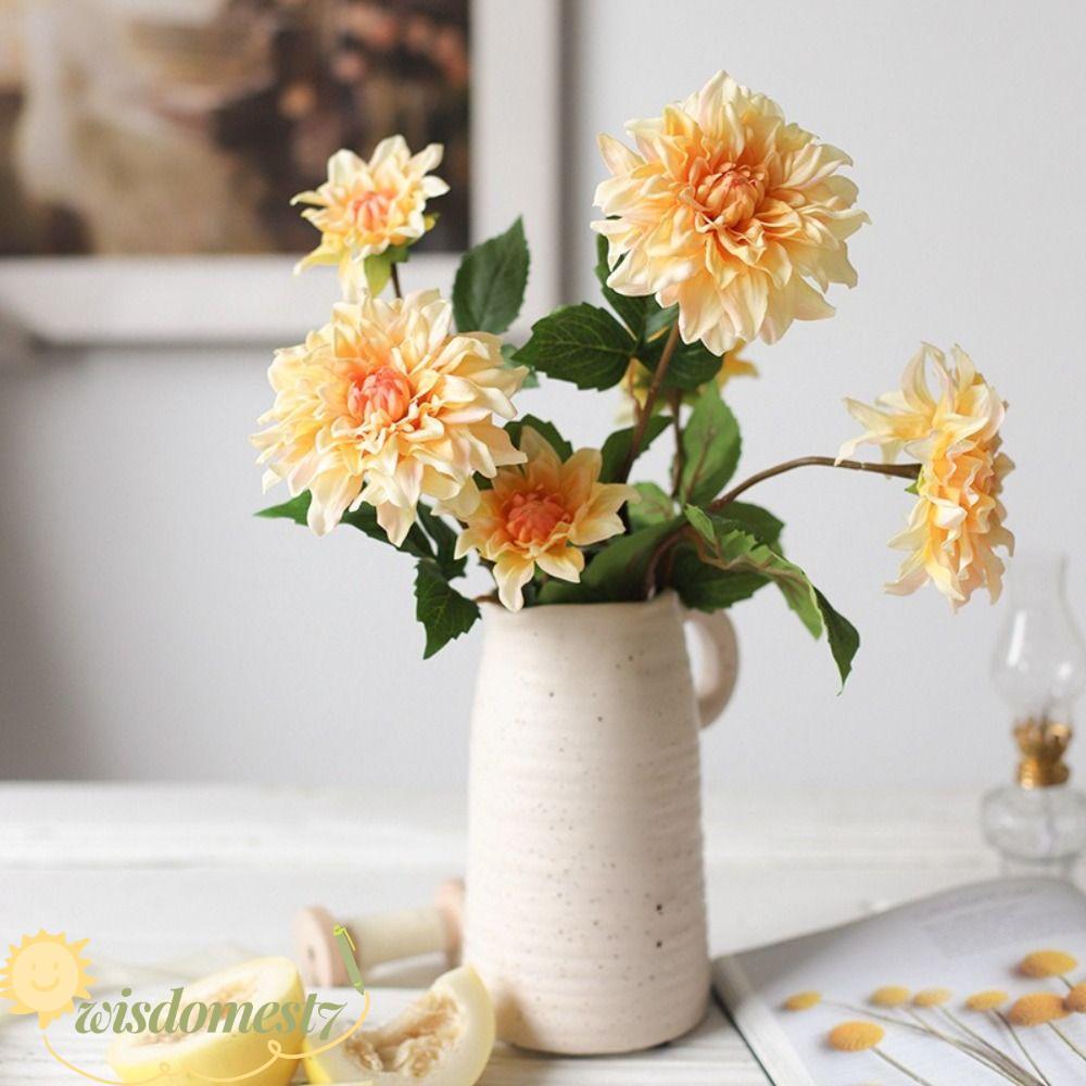 WISSDOM Nhân Tạo Hoa Dahlia, Chất Liệu Sắp Xếp Hoa Handmade Cảm Ứng Thật Dahlia, Sự Kiện Hoa Nhiều M