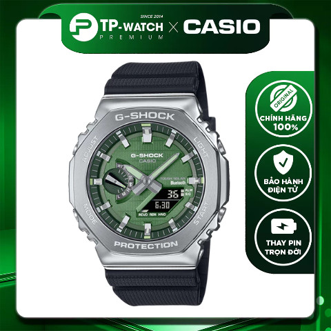Đồng hồ nam dây nhựa Casio G-Shock GBM-2100A-1A3DR Bluetooth - Năng lượng mặt trời - Chống nước 200m