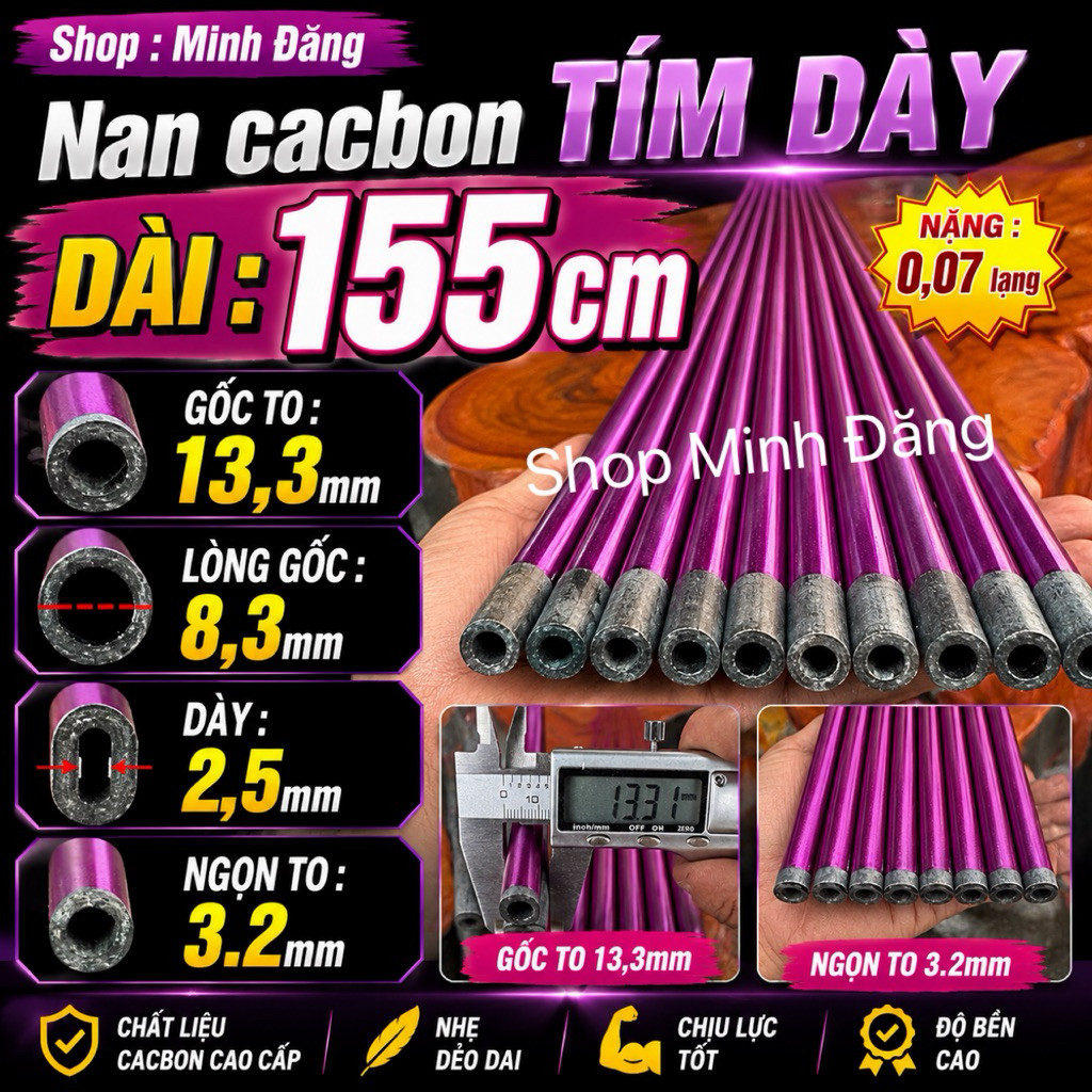 Mua 4 NAN TÍM 138CM-153CM-165CM LÀM DIỀU SÁO