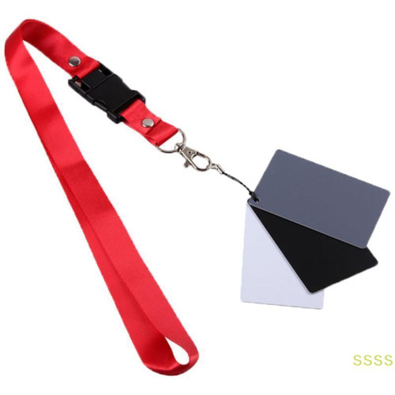 WSS White Balance Color Checker 18% Thẻ Xám Trung Tính Công Cụ Hiệu Chỉnh Chụp Ảnh Chuyên Nghiệp Cho