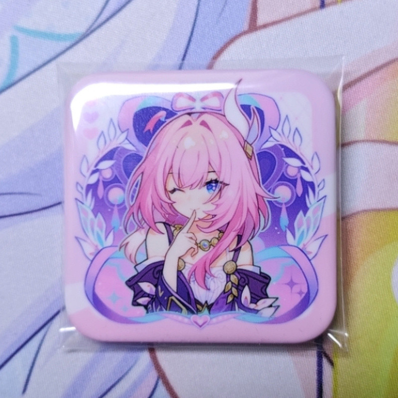 Cyrene PhiLia093 - Huy hiệu cosplay anime dễ thương, handmade thổ cẩm hình vuông, quà tặng ngày lễ t