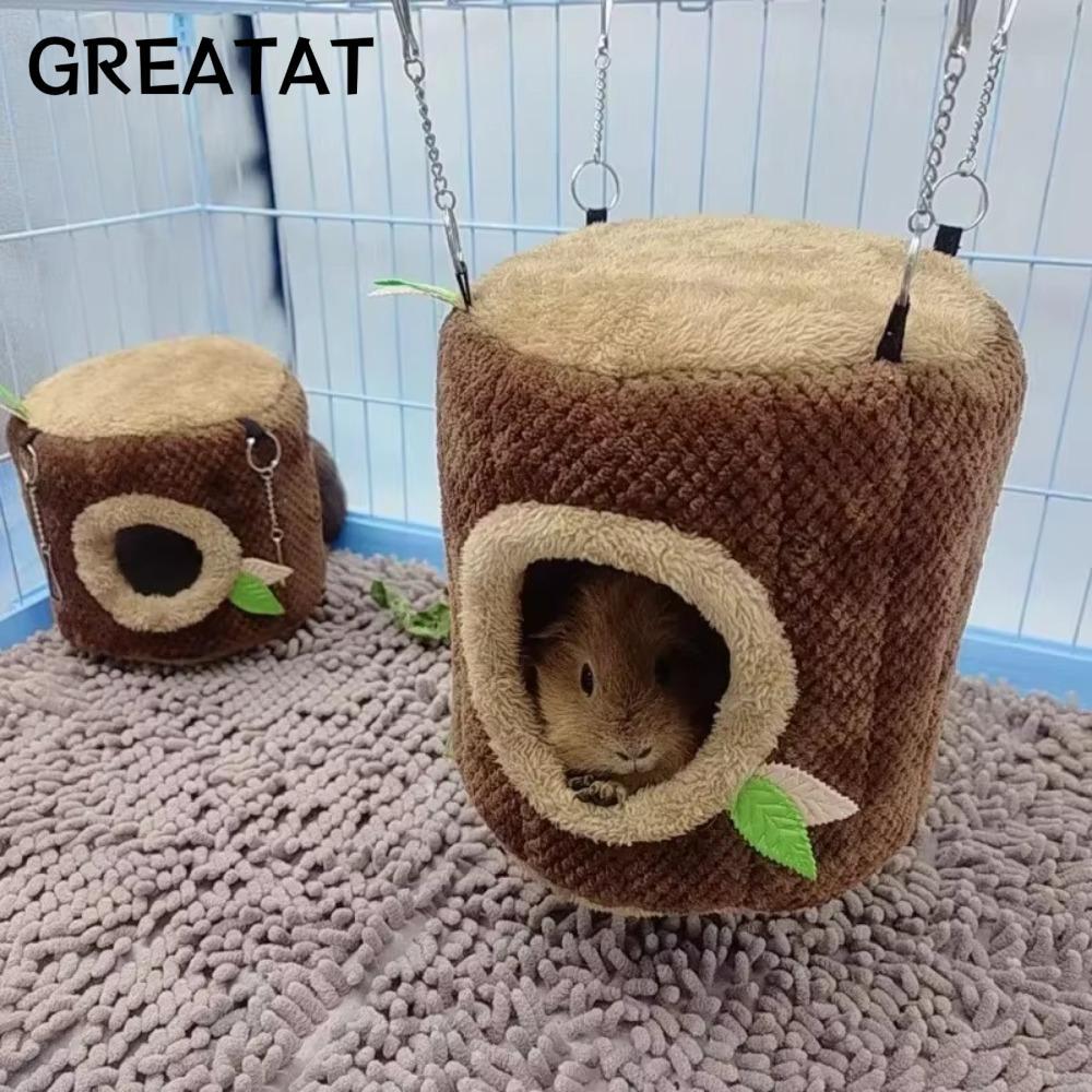 GREAT Tree Stump Shape Võng, Chuột Lang Ferret Mùa Đông Ấm Áp Nhà Thú Cưng, Động Vật Nhỏ Dễ Thương C