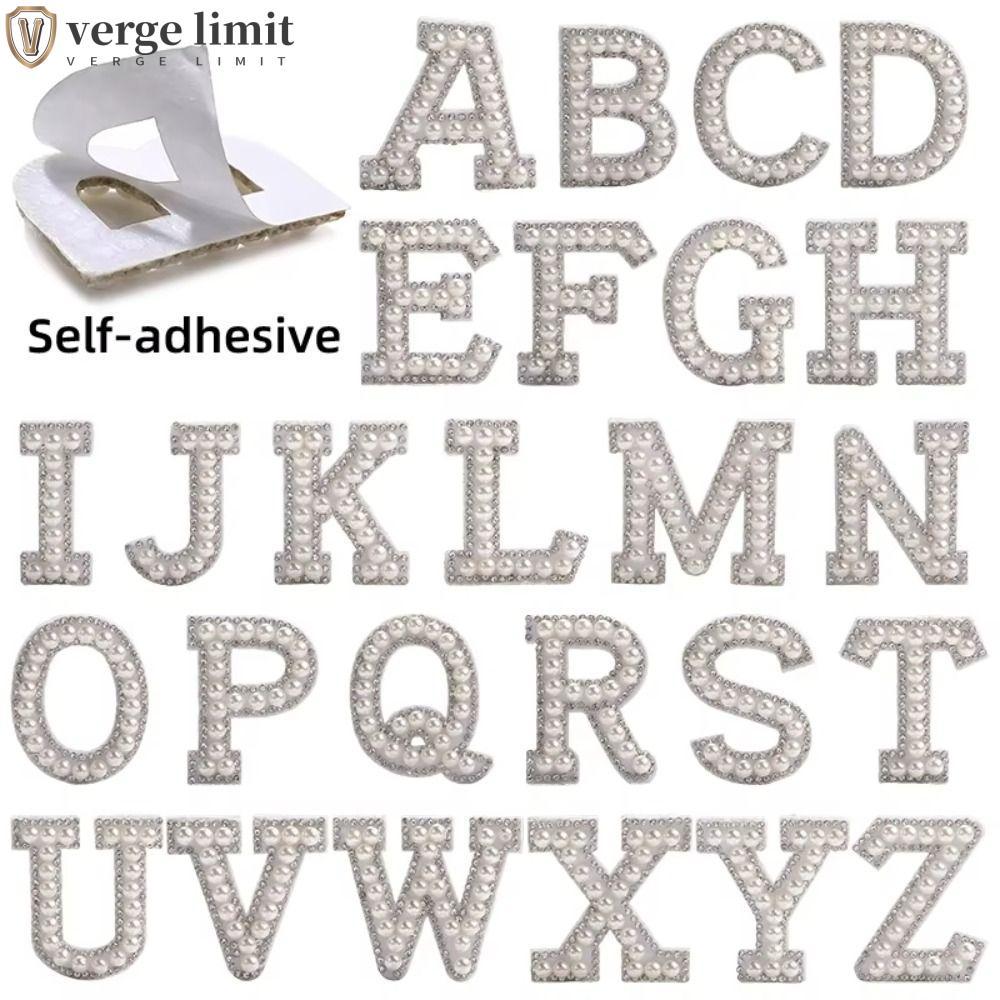 VERGE LIMIT 26 Cái 26 Chữ đính, Đính cườm A-Z Alphabe đính cườm chữ cái, Sử dụng rộng rãi Bảng chữ c