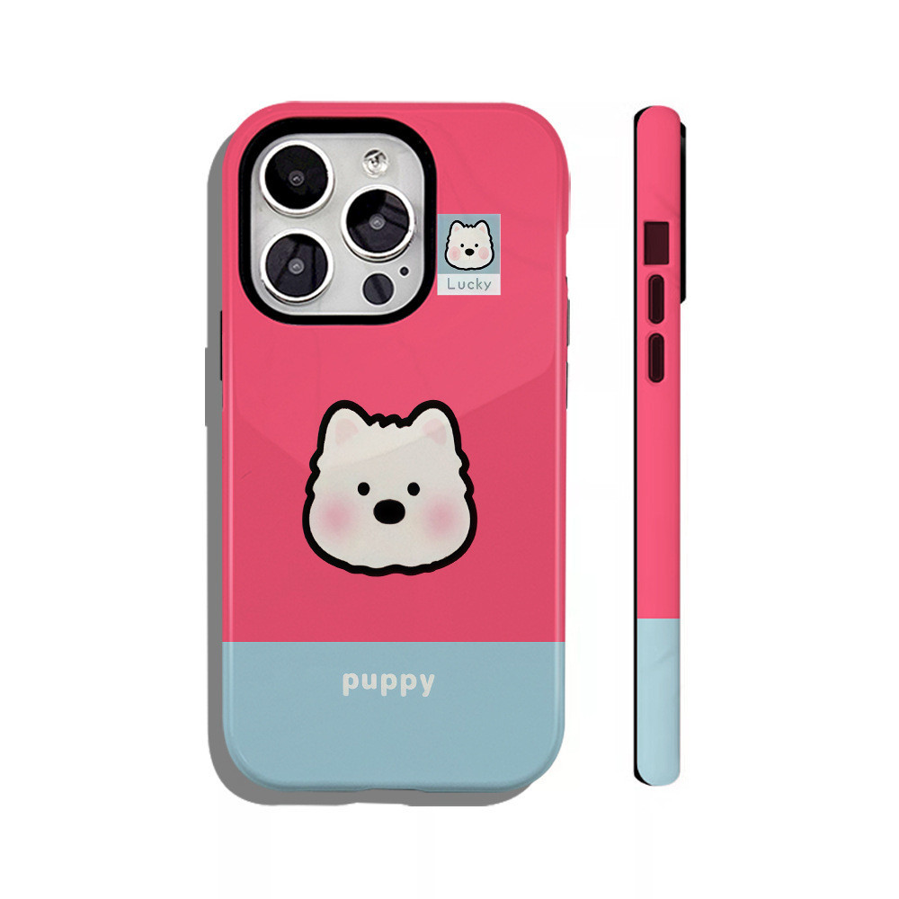 Ốp điện thoại phim may mắn đơn giản Phim từ tính 2 trong 1 Thích hợp cho Apple 16 / 17