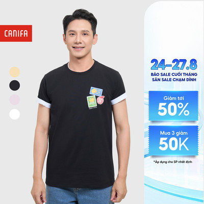 Áo phông nam CANIFA có hình in 8TS26S018