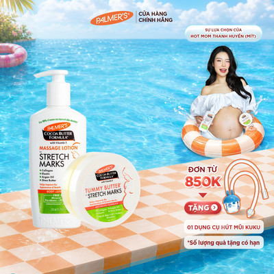 [Chính hãng] COMBO Dưỡng ẩm và Ngăn ngừa rạn da Palmer's - Lotion 250ml & Bơ đậm đặc 125g