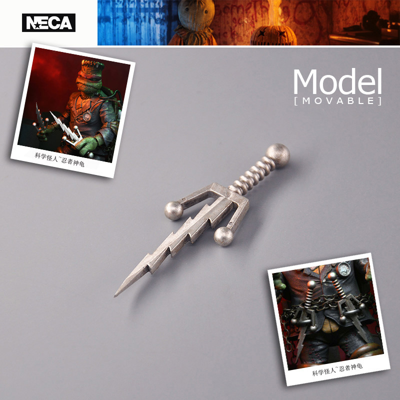 NECA Hàng Chính Hãng Số Lượng Lớn Frankenstein Ninja Rùa Ninja Nĩa 20cm Hình Búp Bê Mô Hình Phụ Kiện