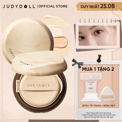 [MỚI 2.0] Phấn Nước Trà Lâu Trôi JUDYDOLL Long Wearing Cushion - Bản 2.0 Che Phủ Tiệp da Tự nhiên Kiềm Dầu 14g