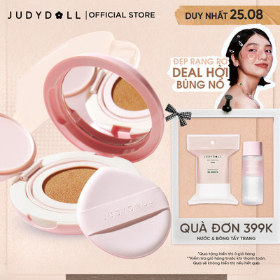 [Da Dầu] Phấn Nước JUDYDOLL Fresh Matte Cushion Cho Da Dầu Mụn Mịn Lì Che phủ tốt Bền Màu Chống Nắng SPF50 PA+++ 12,5g