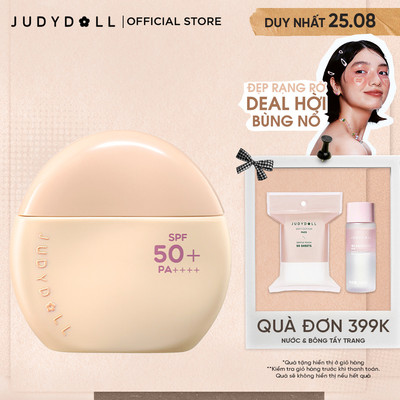 Kem Chống Nắng Trang Điểm JUDYDOLL Sun Defense Tinted Moisturizer Kem lót Dưỡng Ẩm Che Khuyết Điểm Chống Nước SPF50+ PA+++ 40g