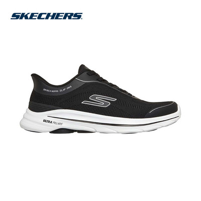 Giày Thể Thao Nam Skechers Slip-Ins GOwalk 8 Đi Bộ - 216789-BLK Air-Cooled Goga Mat