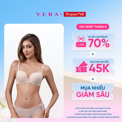 [NEW ARRIVAL] Áo ngực cup 3/4 Vera nylon mút vừa có gọng - V0752