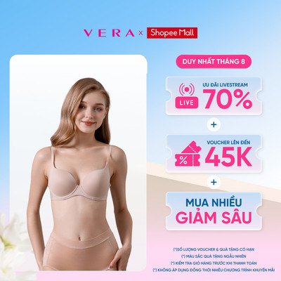Áo ngực cup 3/4 nữ VERA nylon trơn mút vừa - V0652