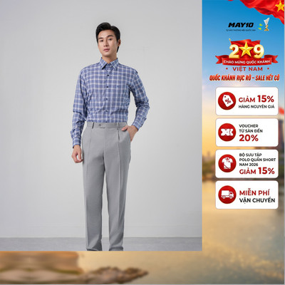 Áo Sơ mi nam dài tay May 10 form RegularFit mã 010125132 AK568