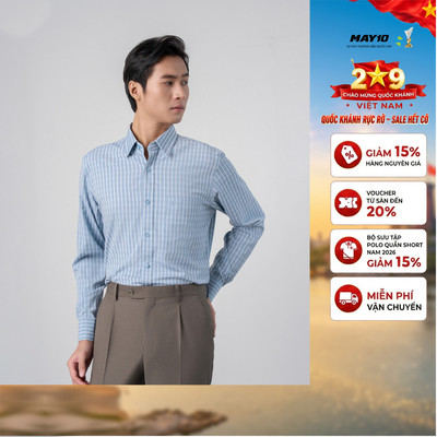 Áo Sơ mi nam dài tay May 10 form RegularFit mã 010125008 AK600
