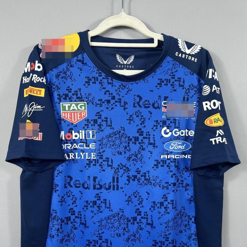 New F1 racing short-sleeve shirt, quick-dry and breathable, moisture-wicking, outdoor sports breatha