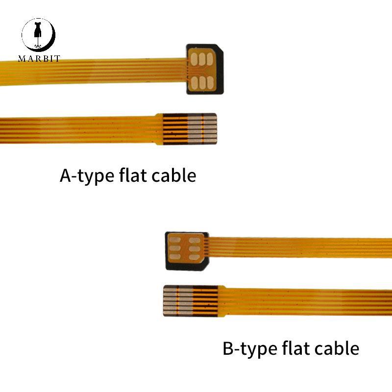 Marbit Nano 4FF Bộ chuyển đổi thẻ Sim Cáp mở rộng FPC sang Nano 4FF Micro 3FF Tiêu chuẩn 2FF Sim Usi