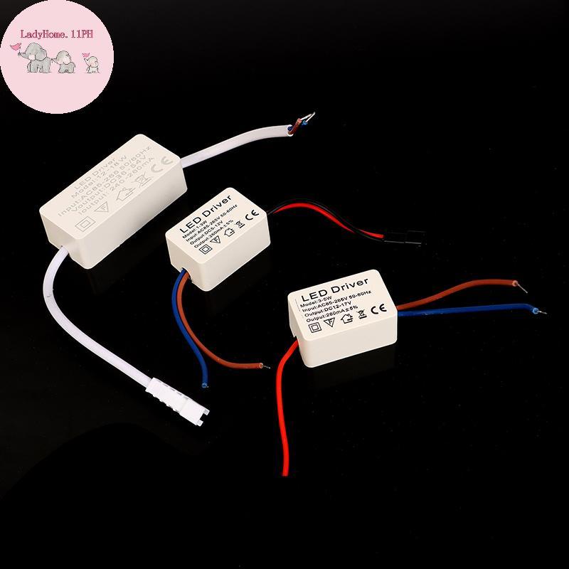 LadyHome 1PC 1-3W 3-5W 4-7W 8-12W12-18W 18-24W LED Driver Light Transformer Bộ chuyển đổi nguồn điện