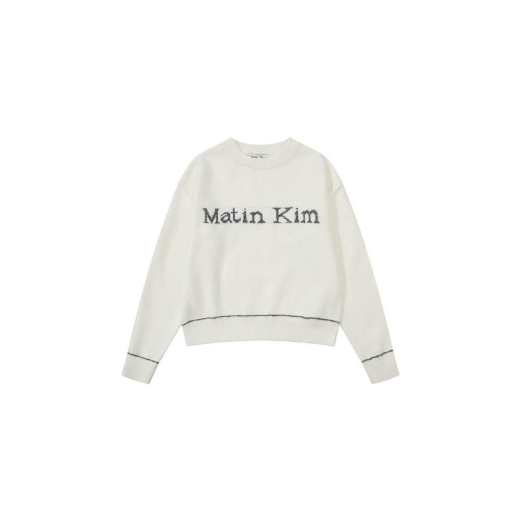 NUXI Matin Kim Thương Hiệu NUXI Matin Kim Cùng Phong Cách Chữ Jacquard Dáng Rộng Cặp Đôi Có Mũ Trùm 