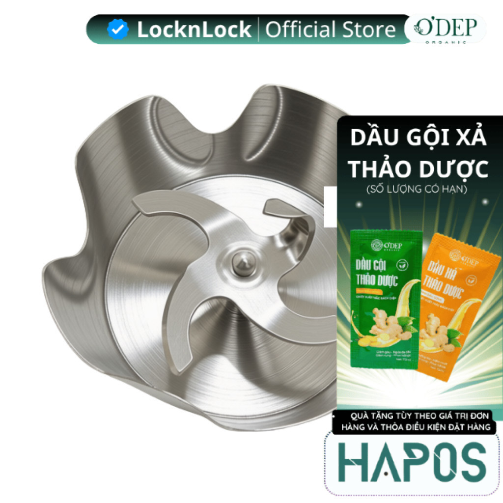 Máy xay cầm tay đa năng LocknLock Chính hãng Multi-purpose 2 in 1 Hand Blender màu đen EJM516BLK - H
