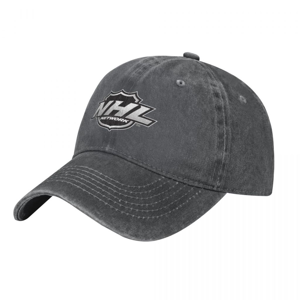 Nhl logo Người Lớn Rửa Mũ Cao Bồi 100% Cotton Cong Vành Mũ Chống Nắng Đơn Giản Thường Ngày Phù Hợp V