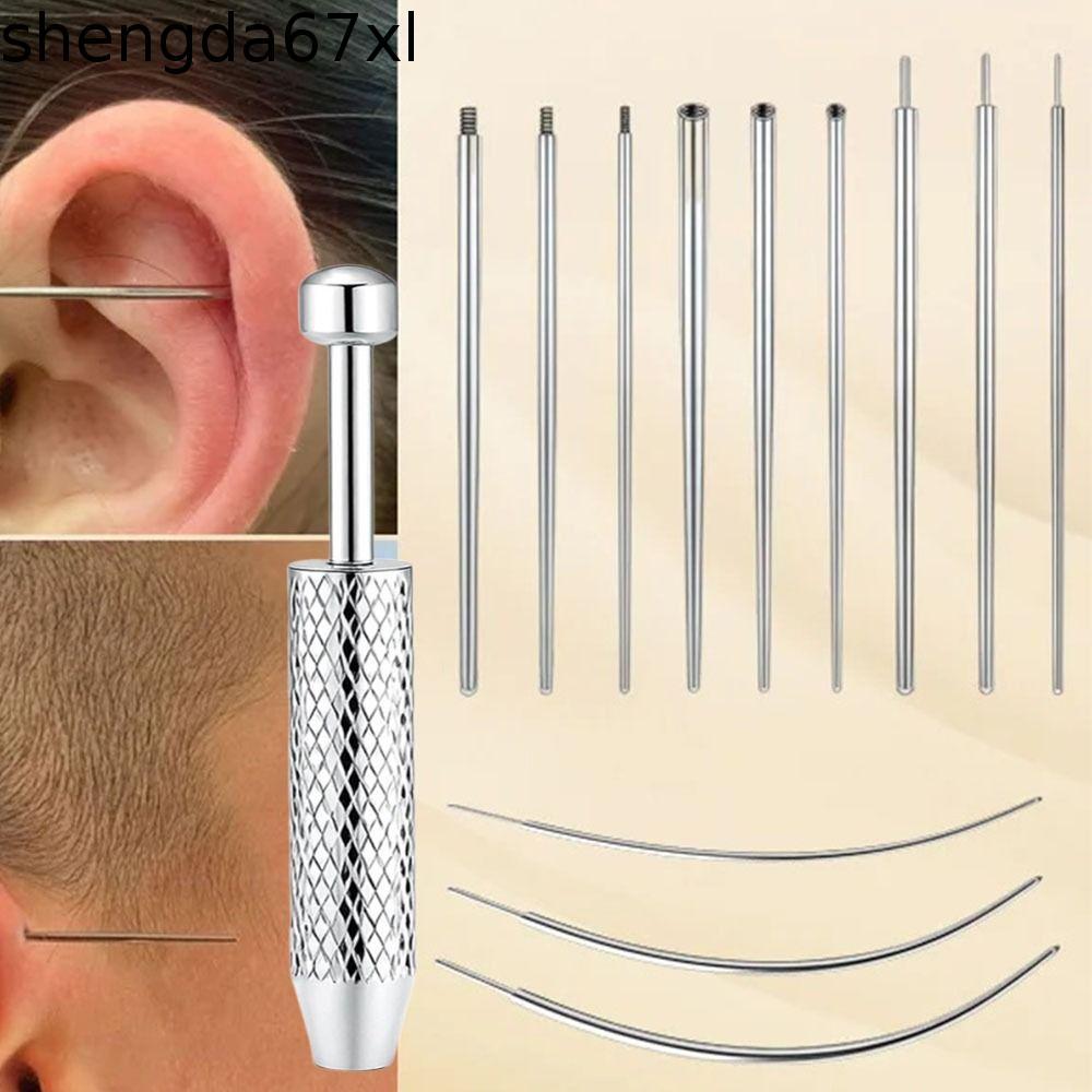 SHENGDA Piercing Taper Tool, Bộ dụng cụ xỏ khuyên bông tai bằng thép không gỉ chuyên nghiệp, Dụng cụ