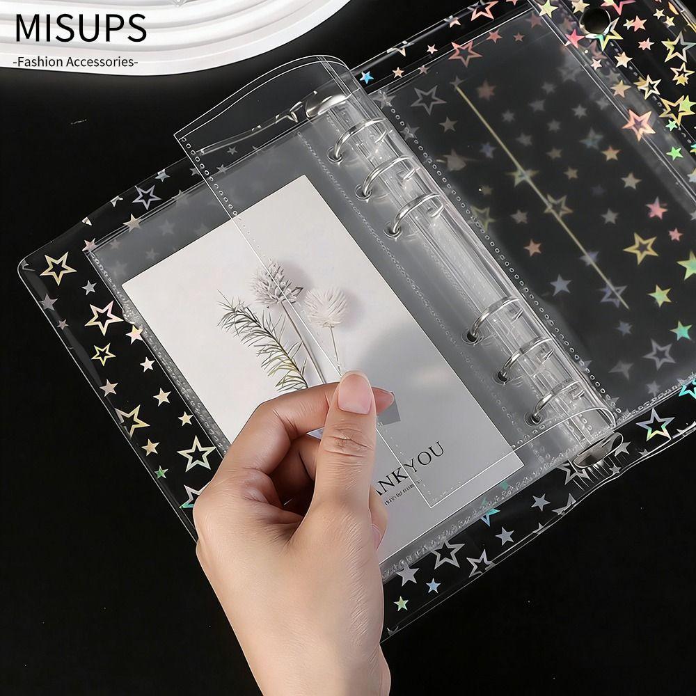 MISSIPS Photocard Binder Sheets, PP Acid Trong Suốt Nhiều Túi Tay, A6 Kpop Photocard Binder