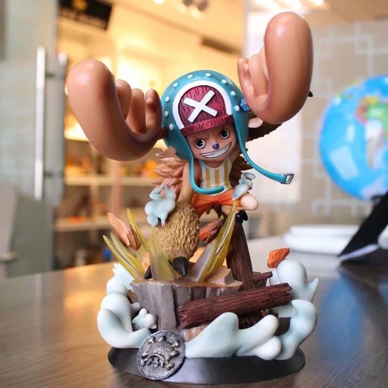 One Piece PT Nhân Vật Tăng Cường Chopper Hình Mũ Rơm Nhóm Thú Cưng Xay Trang Trí Mô Hình Anime One P