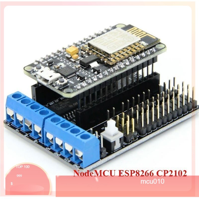 Đế Ra Chân Cho Node MCU ESP8266 CP2102 (Board Motor Driver L293D)