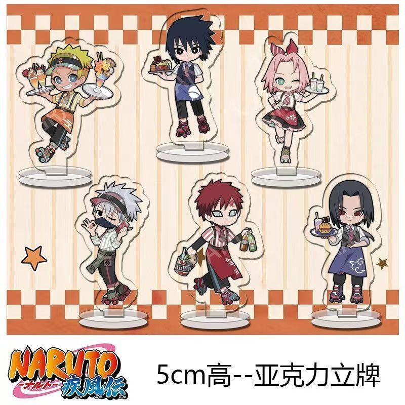 Mô hình nhân vật Naruto Shippuden Sakura Sasuke đế acrylic trang trí bàn anime manga đồ chơi sưu tầm