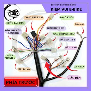  Dây điện tổng xe điện 133 xmen loại tốt đầy đủ chức năng 