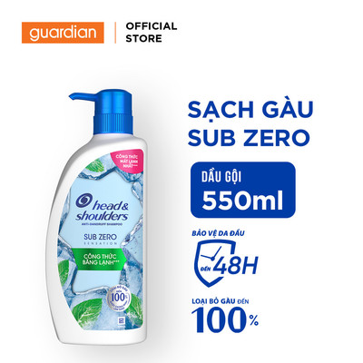 Dầu Gội Làm Sạch Gàu Băng Lạnh Anti-Dandruff Sub Zero Sensation Head & Shoulders 550ml
