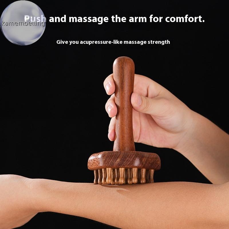 Kamembelling Di Động Gỗ Đàn Hương Gua Sha Dụng Cụ Massage Đầu Cổ Chân Cơ Thể Kinh Tuyến Massage Lymp