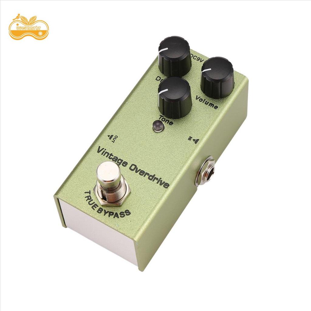 Bàn đạp hiệu ứng đàn guitar điện Mini Bàn đạp đàn guitar điện Vintage Overdrive cho đàn guitar điện
