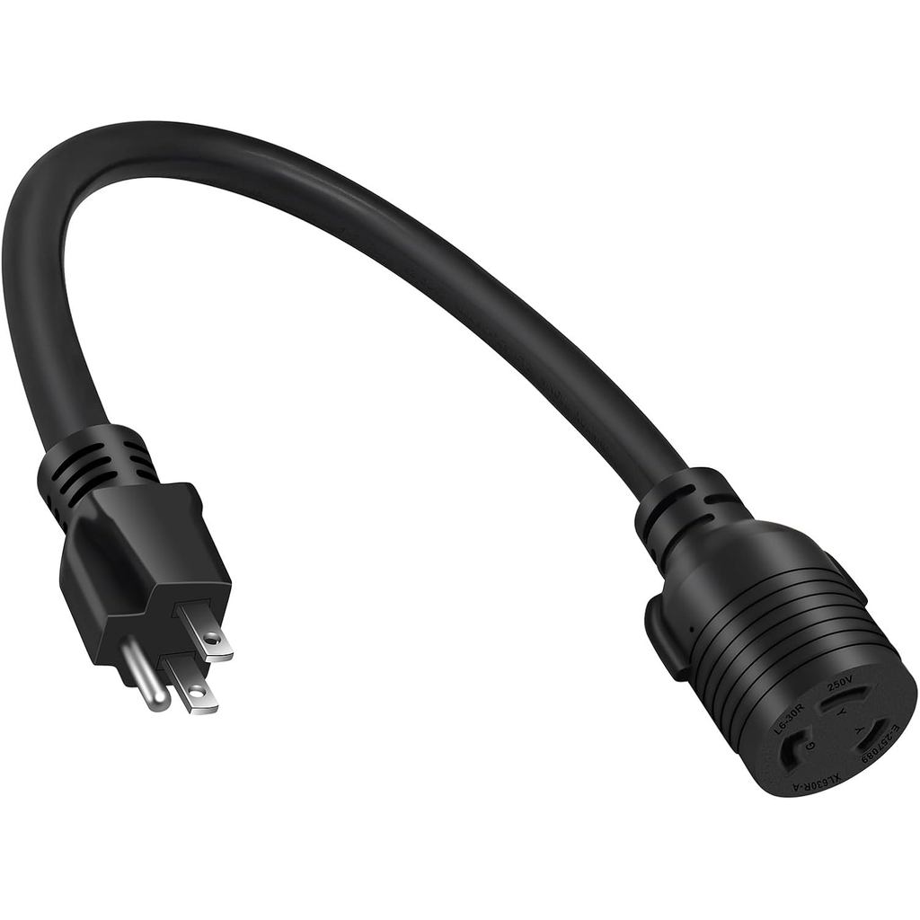 N5-15P 110 Volt Cắm thường xuyên vào L6-30R Ổ cắm thợ hàn Dây chuyển đổi, Bộ chuyển đổi ổ cắm khóa x